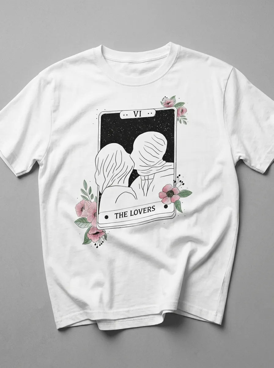The Lovers Tarot Card T-Shirt - Oversized T-Shirt | My Turtle